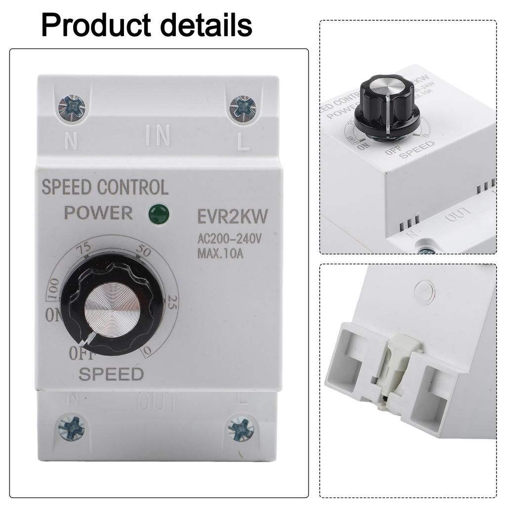 Home Workshop AC Voltage Regulator Electronic Speed Controller Wide Adjustment Range Smooth Stable Performance