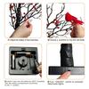 LED Vintage Glowing Tree with Cardinals Battery Operated Twinkle Trees Lamp with Lighted Branches Festive Holiday Party Lighting Halloween Christmas