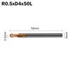 CNC 3D Carving Bits Carbide 2 Flutes End Mill 2 Flutes Engraving Router Bits CNC Carving Bit