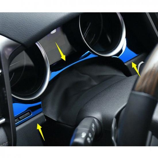For Toyota Camry 2018- Blue Titanium Inner Dashboard Meter Decor Cover Trim