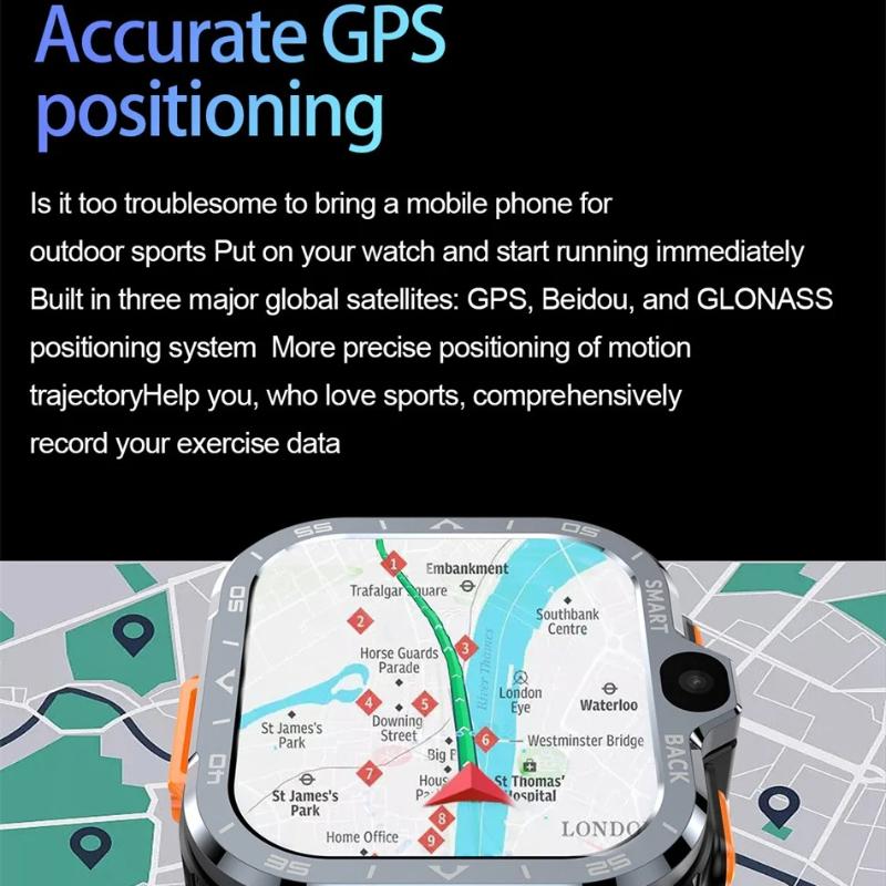 Android WhatsApp Smart 5G Video Voice SOS Call Camera Watch GPS Google NFC WIFI Trace Locate SIM Card Phone Smartwatch Google Play 8GB+64GB