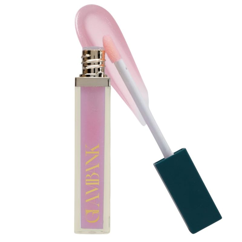 

Glambank Hydragloss Lip Treatment Oil - Starlight | Transparent Shade | Slight Shimmer and Tint | Lightweight, Hydrating Formula | Buildable Shin
