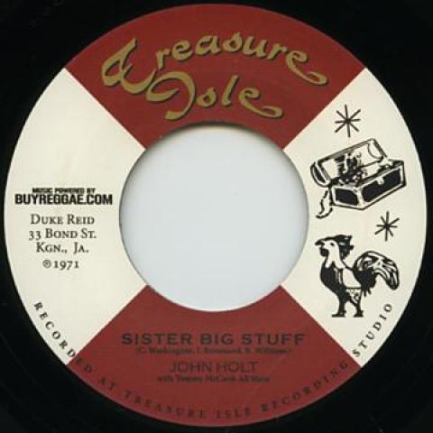 7inch Record JOHN HOLT / TOMMY MCCOOK - Sister Big Stuff / Single Barrell TIEU002 Treasure Isle/B 1971 Germany Reggae, Ska & Dub Used