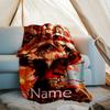 Pătură Personalizată cu Nume - Design cu Personaje Genshin Impact, Pătură pentru Canapea, Pat, Călătorii, Camping - Moale și Călduroasă, Cadou Minunat