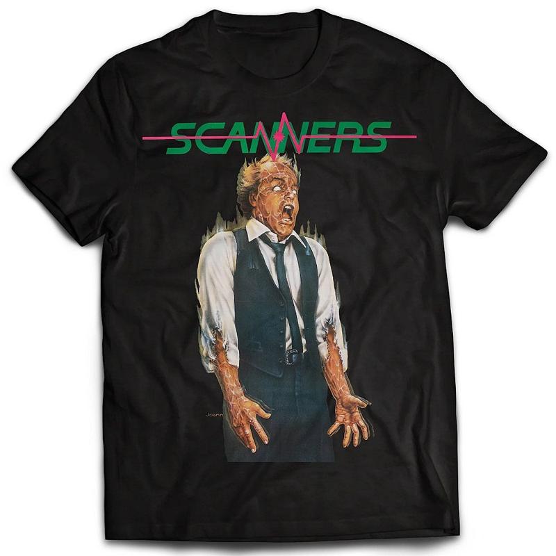 Scanners French Poster T Shirt Through 5x