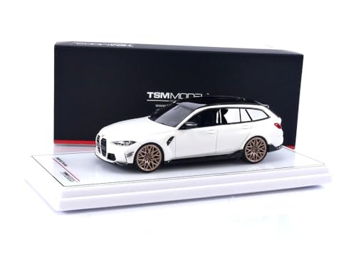 TrueScale Miniatures TSM MODEL 1/43 Scale BMW M3 M Performance Touring (G81) Alpine White Finished Product