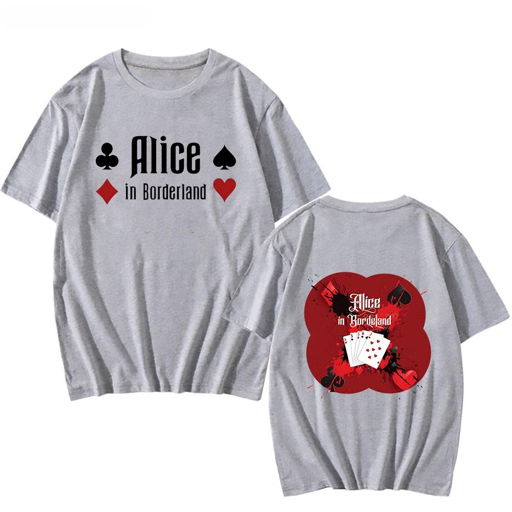 

Alice In Borderland Emblem Aesthetic Tshirt Men T Shirts Harajuku Anime T-shirt Four Seasons Handsome Short Sleeve 100_ Cotton 4XL