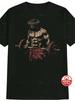 Black Fitness Coach Jesus Christ Weightlifting Art Print Regular Style Fitness Daily Wear Fitness Soft Cotton Tshirt  Sportswear