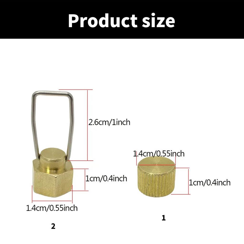 Outdoor Stove Cable Plug Cap Camping Stove Cap Flat Gas Tank Antileak Plug Liquefied Gas Connection Line Blocking Cap