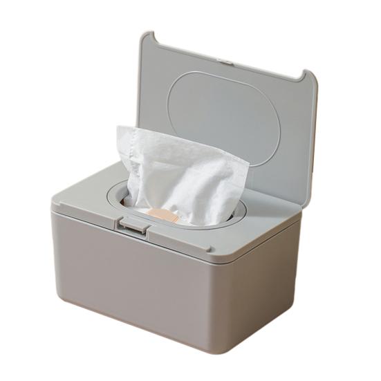 Wipes Dispenser, Refillable with Buckle-Sealed Cover Tissue Box, Dustproof Easy Pull Wipes Pouch Case for Bathroom