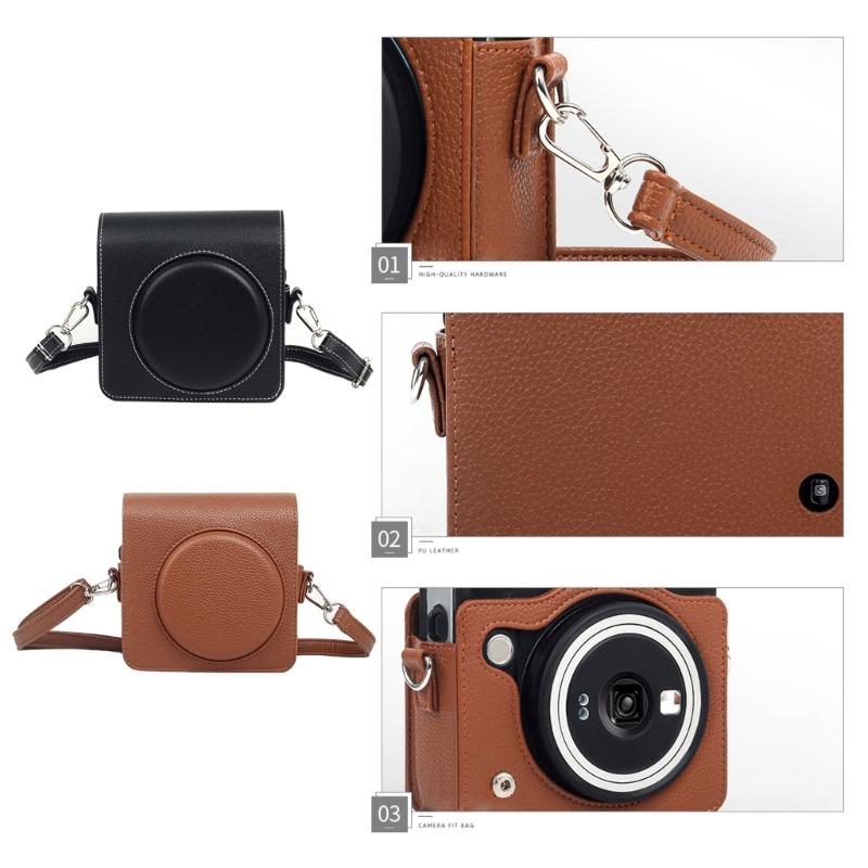 PU Retro Camera Bag for Square SQ40 Travel Portable Shoulder Bag Storage Case Cover for Square SQ40 Accessories