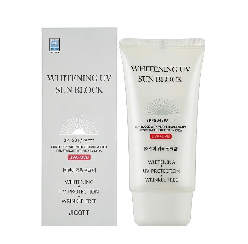 Sunscreen Whitening Cream WHITENING UV SUN BLOCK CREAM SPF50 PA+++ Jigott 70 Ml