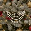 Simulated Pearls Christmas Pearl Garland Three-layer Christmas Tree Hanging Ornaments  Party