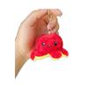 Reversible Octopus Plush Keychain - Double-Sided Pendant Doll