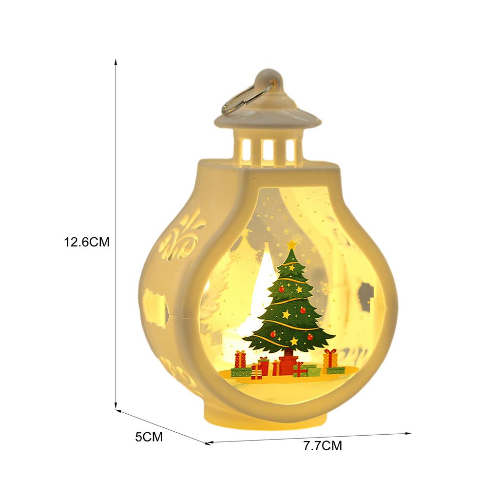 Lanterne de Noël Bonhomme de neige Arbre Lumières LED Décoration de Maison Lampe Délicate Ornement de Noël Arbre de Table Décoration Pendentif Cadeau de Festival