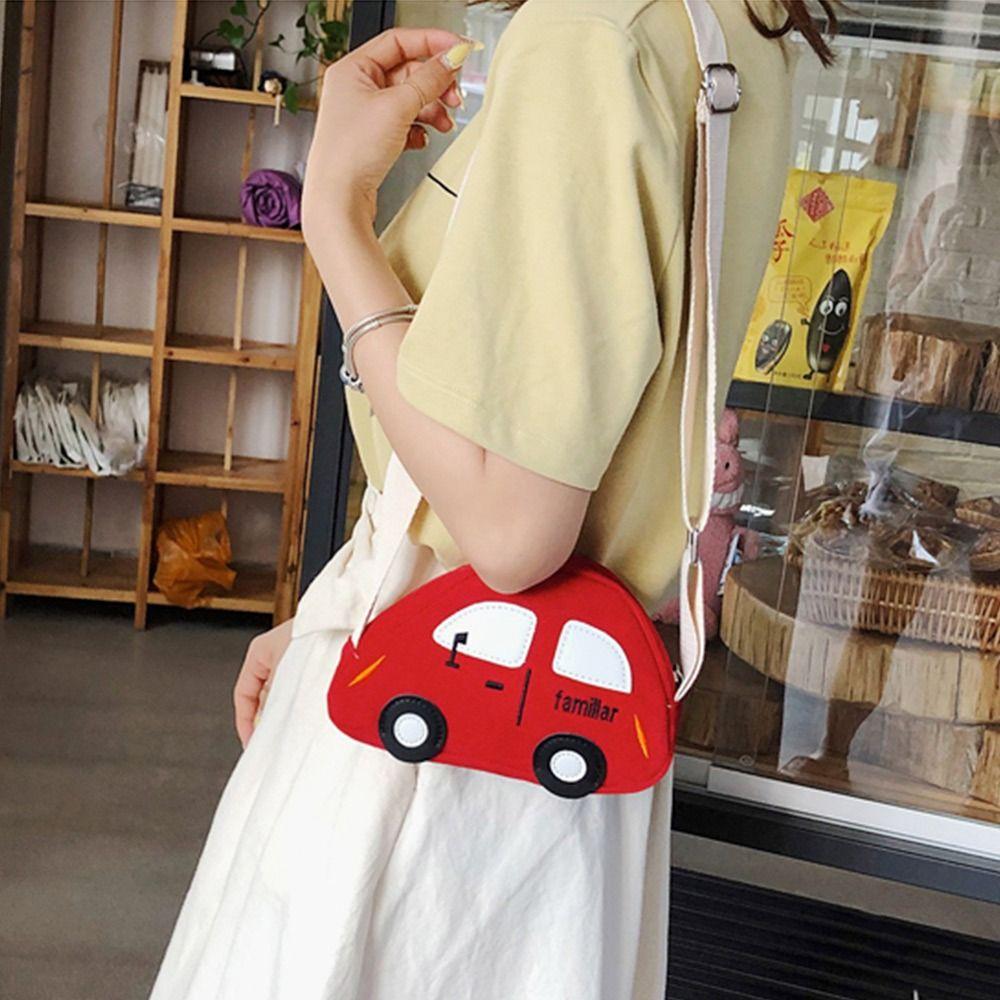 Kids 3D Diagonal Shoulder Bag Cartoon Car Bag Crossbody Bag School Bags Backpacks