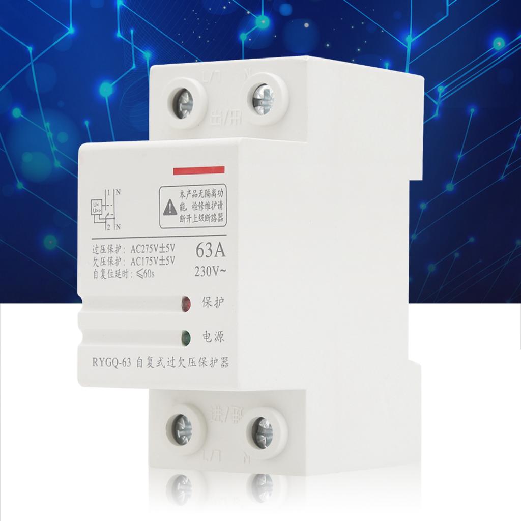 Düşük Gerilim Koruma Cihazı Kendi Kendini İyileştiren Koruyucu Ekipman RYGQ-63 230V