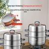 KOBACH 28cm 3-Layer Stainless Steel Steamer Pot