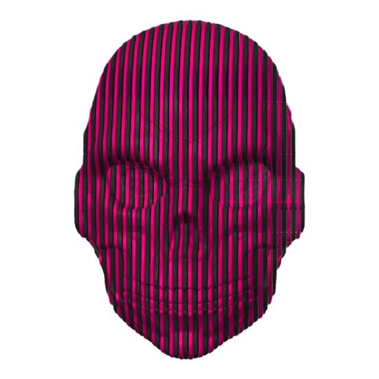 

3D Printed Skull Ornament Flexible Skull Decoration Pass Through Skull Fidget Toy for Cyberpunk Gothic Themes Lovers