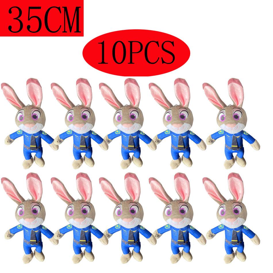 ***High Quality  Nick Wilde Judy Hopps Plushies Stuffed Anime Fox Rabbit Plush Toy Lovely Children's Room Decor Xmas Gifts