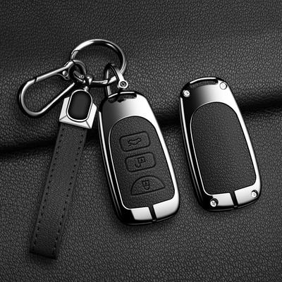 Zinc Alloy Shell Fob Holder For Hyundai Tucson 2005 Santa Fe 2008 I10 IX25 Grand Stareks Car Smart Key Cover Case Accessories