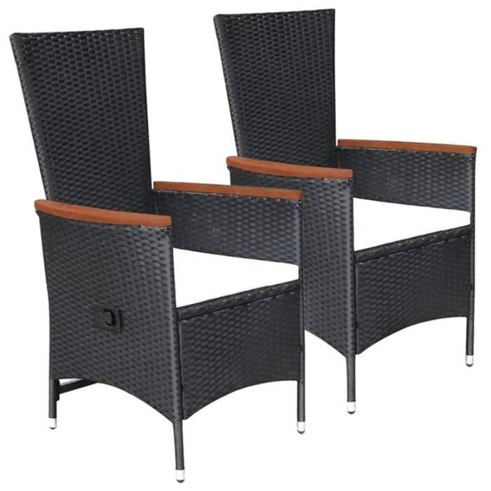 Maison Exclusive - Ensemble à manger de jardin 5 pcs Noir