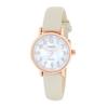 Color Basic Arabic Suitable for Ivory J-AXIS Women's Watch, Pearl-Tone Dial, Watch, Easy-to-Read Numerals, Elegant, Sophisticated, Business, Students,