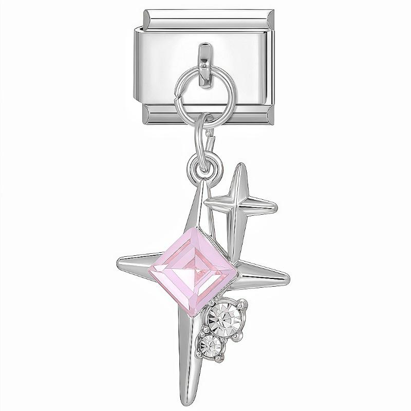 Italian Charm Bracelet Charms Dreamy Moon Butterfly Starfish Shell Pendant Diy Removable Module Link Bracelet Accessories Gifts