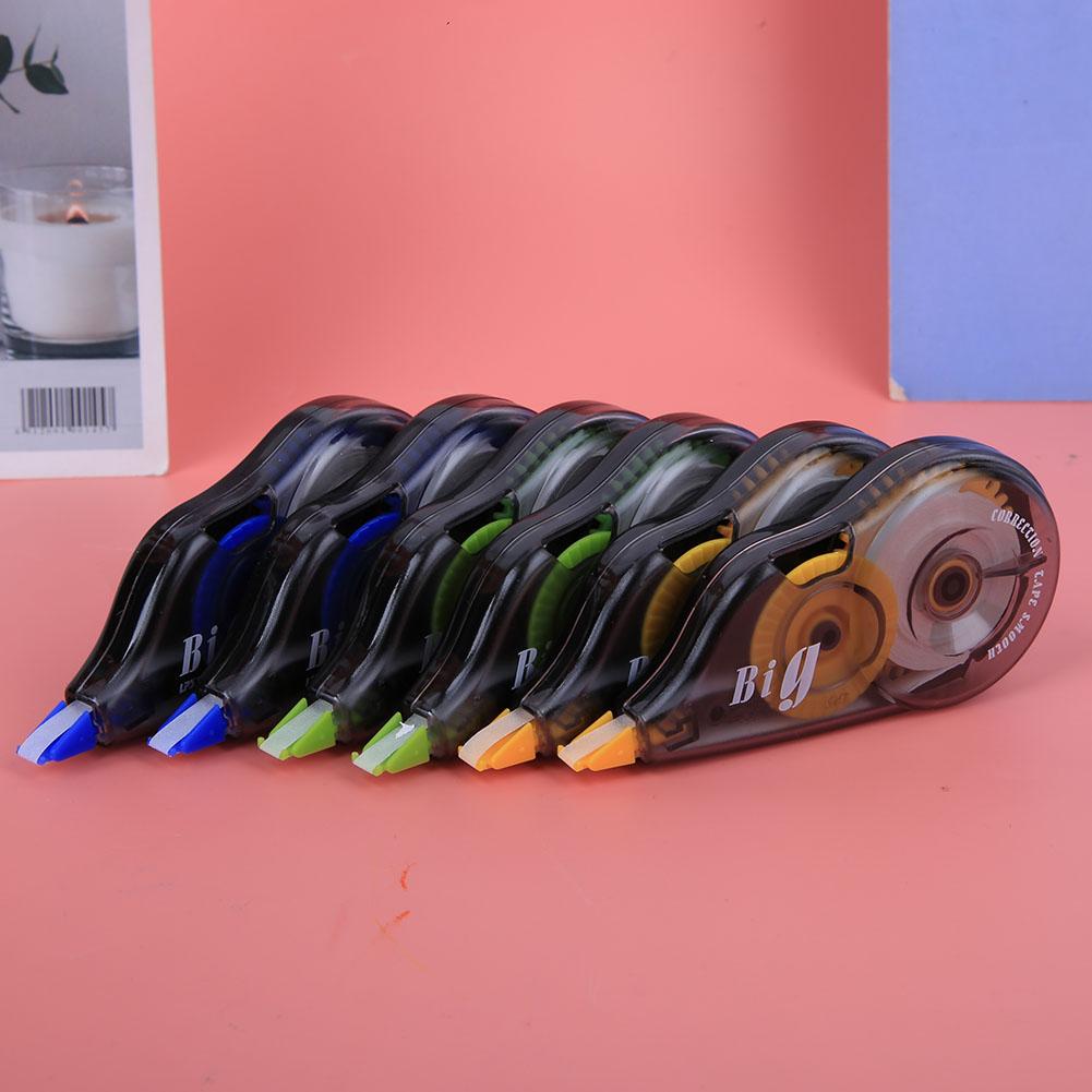 6Pcs Correction Tape Resin Large Capacity Students Stationery School Supplies 12 Meters Length