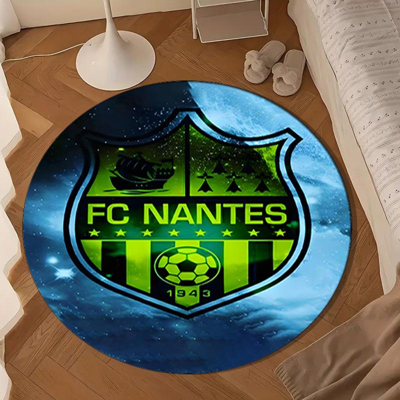 1PC rug Fc Nan-tes Crest Design Round mat Home Decor, Chair rug For livingroom,Bedroom, doormat home decor Birthday Gift Christmas Gifts