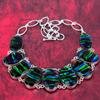 Ammolite Gemstone Jewelry, 925 Solid Sterling Silver Necklace & Bracelet Jewelry Set For Her, Amazing Handmade Gorgeous Set Jewelry