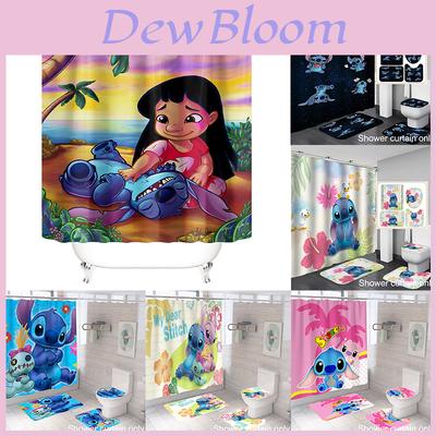Lilo Stitch Shower Curtain Waterproof Moldproof And Cute Home Decor