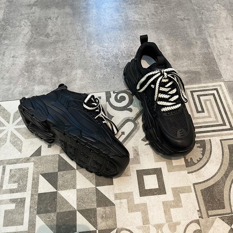 

Wheat ear dad shoes women s tide autumn and winter new versatile thick-soled heightening little white sports shoes women 35