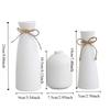 3 Pieces Narrow-mouthed Modern Style Dried Flowers Vase Set Living Room Simple Vase  Dining Table