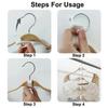 50pcs Clothes Hanger Extender Clips Space Saving Connector Hook Cascading Hangers Hooks Home Closet Storage Rack Organization