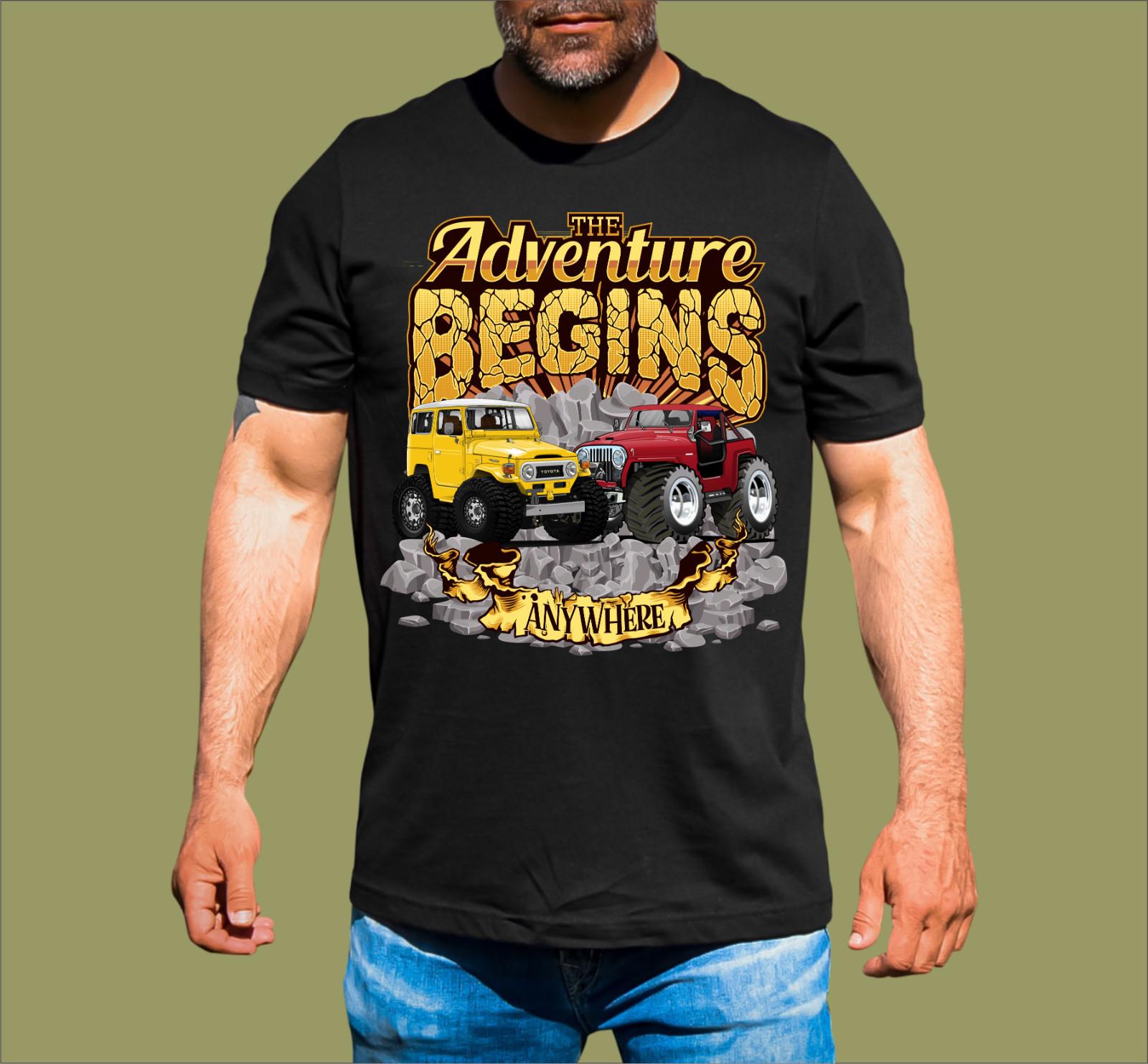 THE ADVENTURE BEGINS T-SHIRT S
