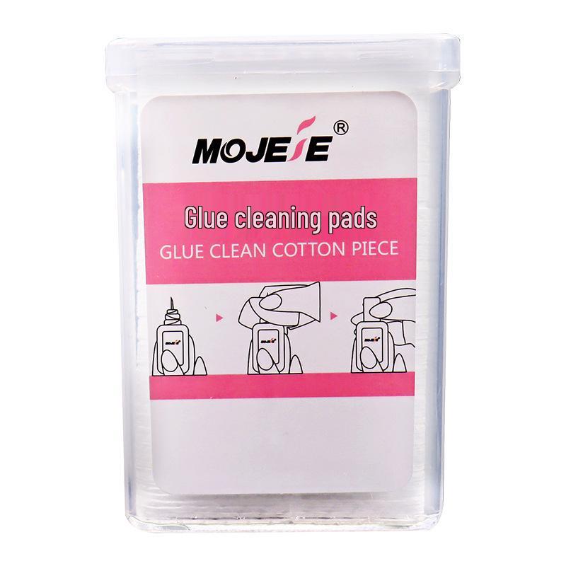 Lint-Free Eyelash Glue Cleaning Pads - Prevents Bottle Clogging, also for Nail Polish Removal.