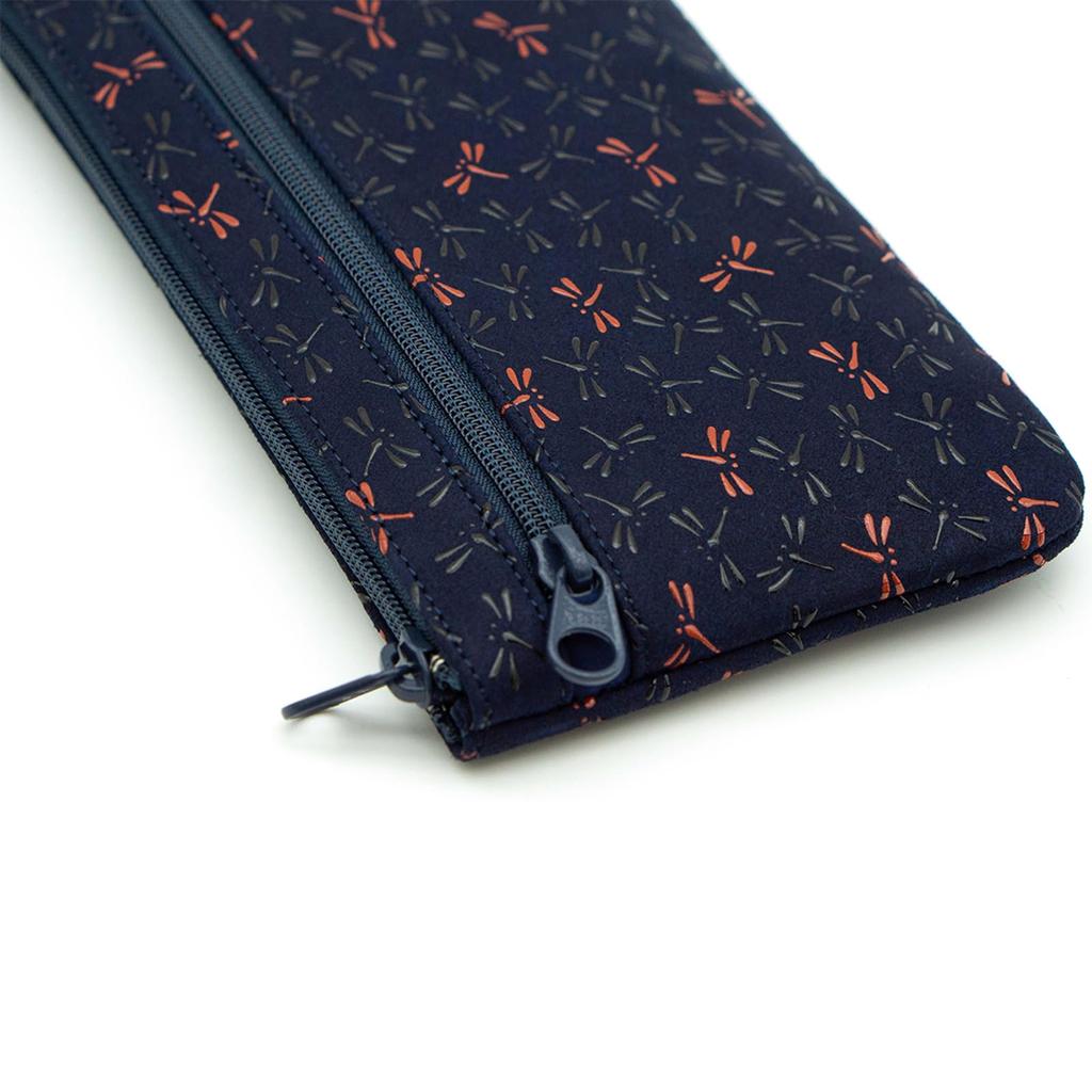 Inden Nagomi Dragonfly Traditional Koshu Original Brand Inden-ya Pouch, Design, Craft, Inden, Deerskin, Lacquer, (No. 7524)