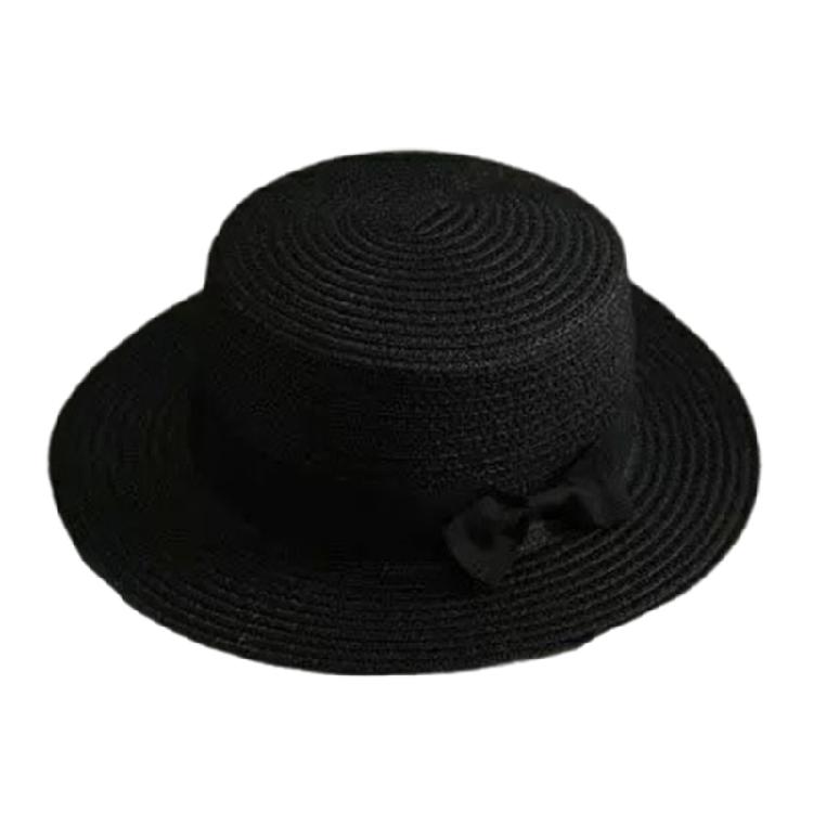 Elegant Braided Straw Hat Elegant Bows Accent ridal Accessory Breathable Lining Church Services Prom Occasion