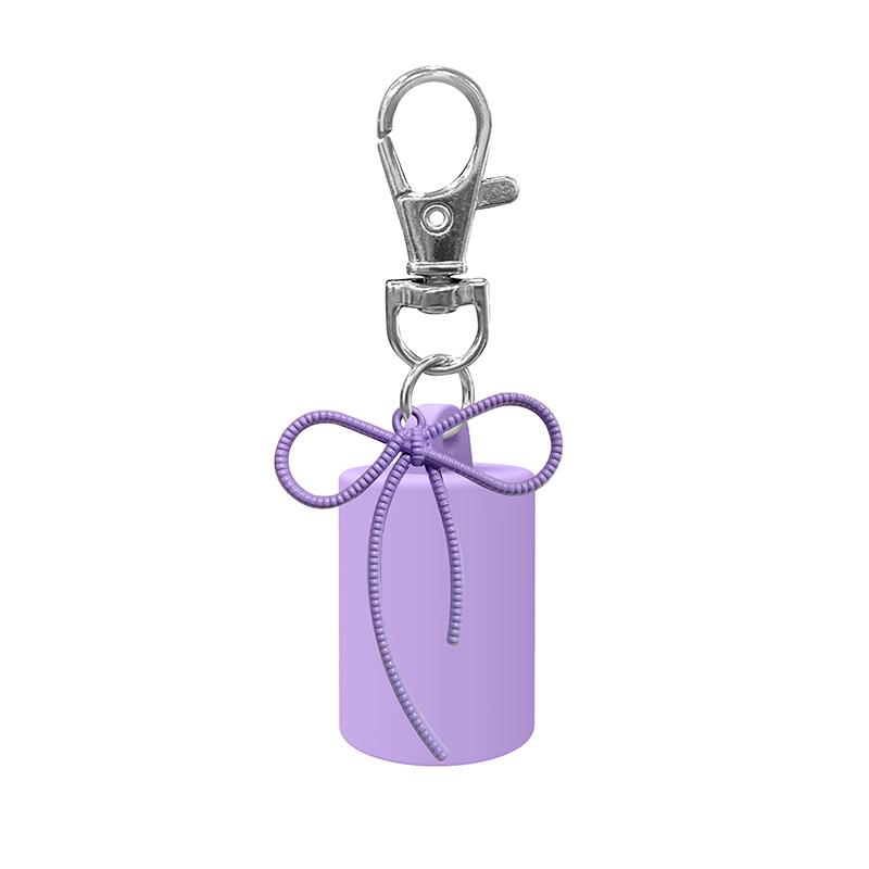 Portable Lipstick Bag Makeup Pouch Lip Balm Bag Keychain Holder Lipsticks Protective Cover Shape Cap For Lipgloss Balm