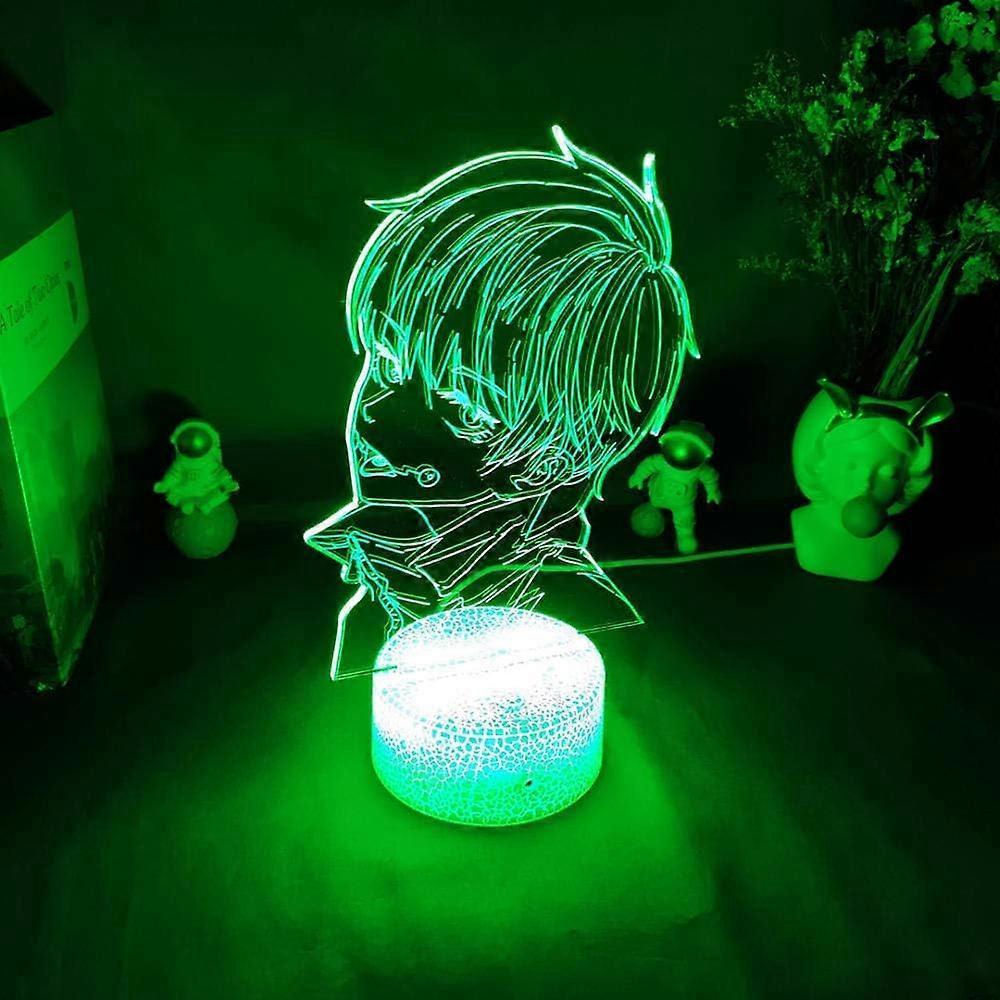 SCSYV Inumaki Toge 3D Anime Figure Night Light New Acrylic Lighting Jujutsu Kaisen LED Holiday Atmosphere Gift Otaku Lamp Lamp