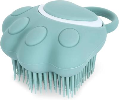 Silicone Dog Cat Shower Brush Pet Shampoo Massager Dispenser Bath Brush Bathroom Puppy Washing Grooming Accessories