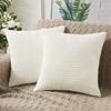 Throw Pillow Covers Decor Euro Pillow Covers Corn Striped, Soft Corduroy Cushion Case, Home Decor For Couch Bed Sofa Bedroom Car