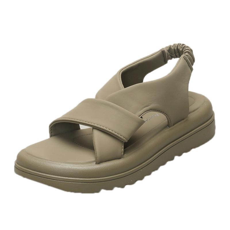 Fashion Women's Platform Flats Sandals 2025 Summer Fashion Woman Shoes Designer New Trends Slippers Elegant Walking Sandalias De Mujer