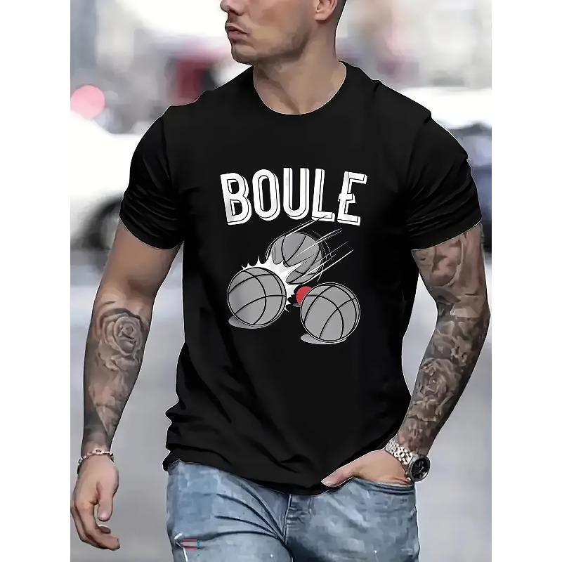 

Men s Basketball Print T-Shirt - Breathable Summer Short Sleeve Tee, Lightweight Casual Sportswear - Round Neck, Machine Washable 4XL чорний
