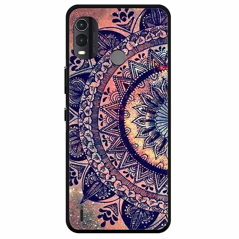 Soft Silicone Cover For Nokia C22 Case 2023 TPU Wolf Lion Painted Black Phone Coque for Nokia C22 C 22 4G Black For NokiaC22