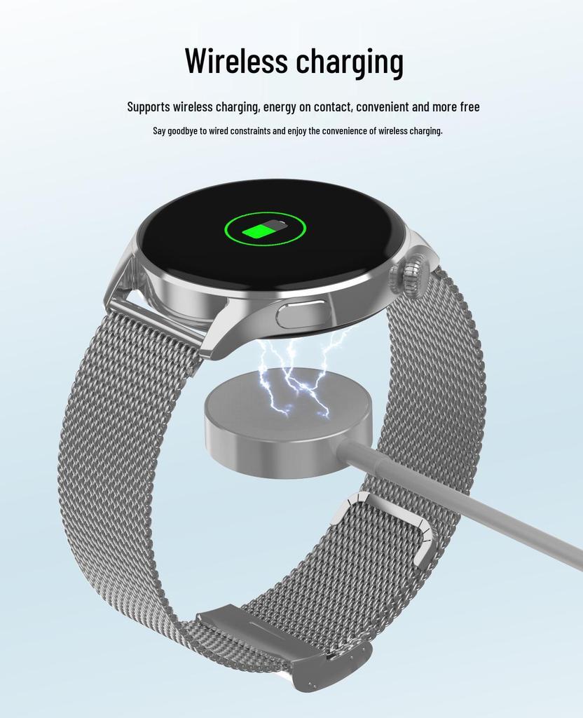 Smartwatch Pro 1.45\" Round Screen: Sport, Bluetooth Calling, NFC, Heart Rate, Alipay Enabled