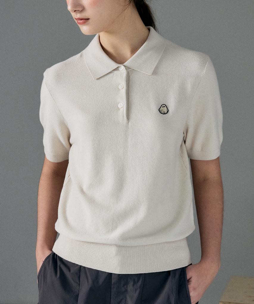 HYPERREET Unisex Half Sleeve Cool Collar Knit [Light Beige]_Hg2Sw777