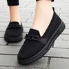 Old Beijing cloth shoes women's spring leisure sports mother shallow mouth non-slip flat bottom middle-aged and elderly breathable fashion flying weav