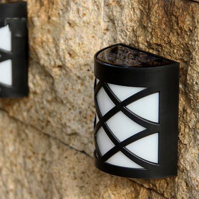 Lâmpada de Parede Solar LED Exterior Ip55 Impermeável Luz de Jardim Para Quintal Pátio Jardim Caminho Varanda Decoração
